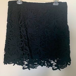 Black lace Banana Republic skirt